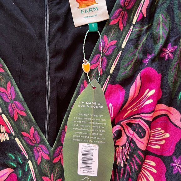 NWT FARM Rio Flowers Garden Maxi Dress (S) - Picture 9 of 10